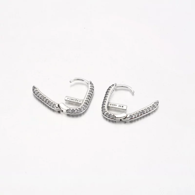 (image pour) Boucle d'oreille Pandora ME Pavé Single Link - 299682C01 - Afficher 11