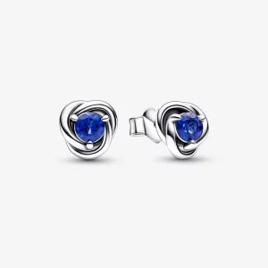 (image pour) Boucles d'oreilles clous Cercle Éternité avec pierre de naissance de septembre PANDORA - 292334C07