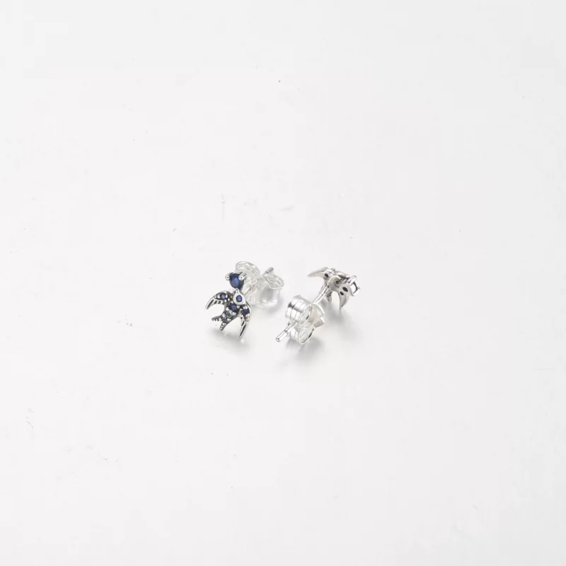 (image pour) Boucles d'oreilles à clous PANDORA Swallow étincelantes - 292568C01 - Afficher 6