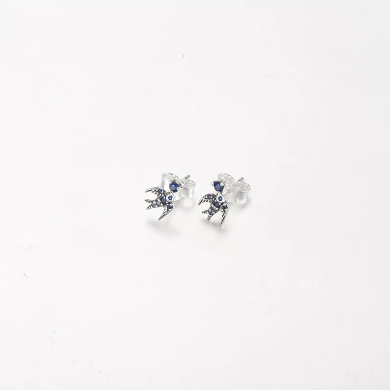 (image pour) Boucles d'oreilles à clous PANDORA Swallow étincelantes - 292568C01 - Afficher 7