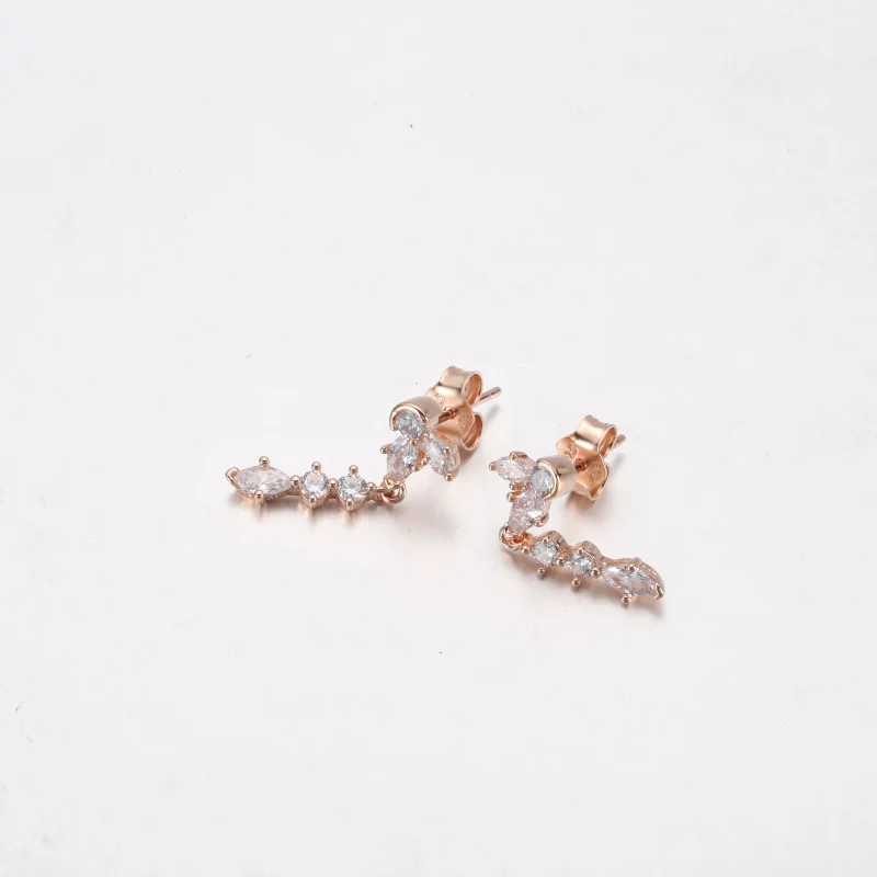 (image pour) Boucles d'oreilles pendantes en grappe PANDORA Sparkling Herbarium - 282404C01 - Afficher 6