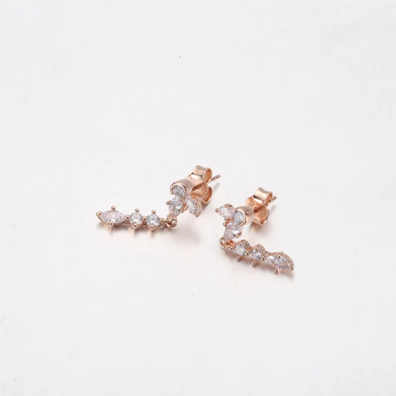 (image pour) Boucles d'oreilles pendantes en grappe PANDORA Sparkling Herbarium - 282404C01 - Afficher 9