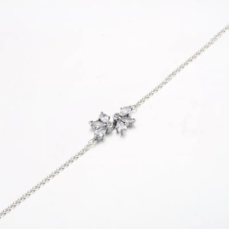 (image pour) Bracelet chaîne PANDORA Sparkling Herbarium Cluster - 592398C01 - Afficher 3