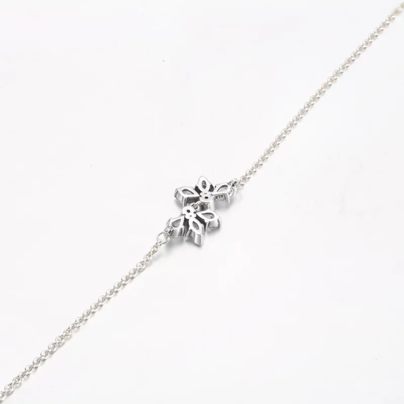(image pour) Bracelet chaîne PANDORA Sparkling Herbarium Cluster - 592398C01 - Afficher 4