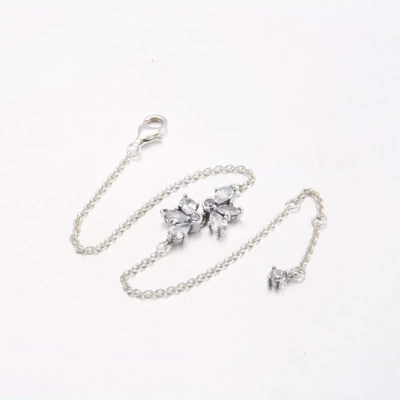 (image pour) Bracelet chaîne PANDORA Sparkling Herbarium Cluster - 592398C01 - Afficher 5
