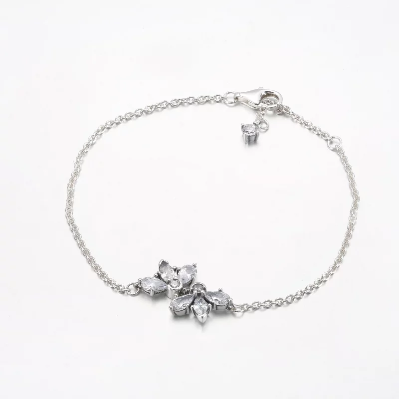 (image pour) Bracelet chaîne PANDORA Sparkling Herbarium Cluster - 592398C01 - Afficher 6