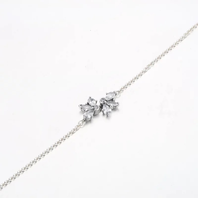 (image pour) Bracelet chaîne PANDORA Sparkling Herbarium Cluster - 592398C01 - Afficher 7