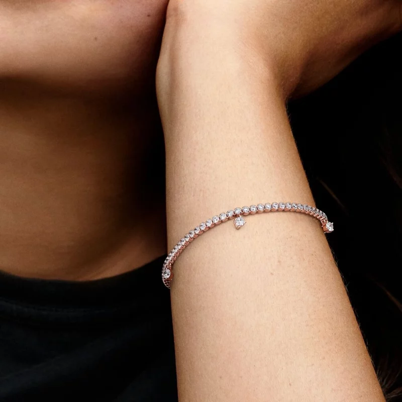 (image pour) Bracelet de tennis PANDORA Sparkling Drops - 582401C01 - Afficher 3