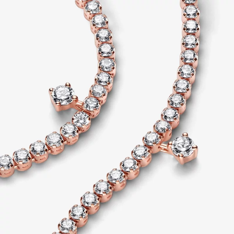 (image pour) Bracelet de tennis PANDORA Sparkling Drops - 582401C01 - Afficher 4