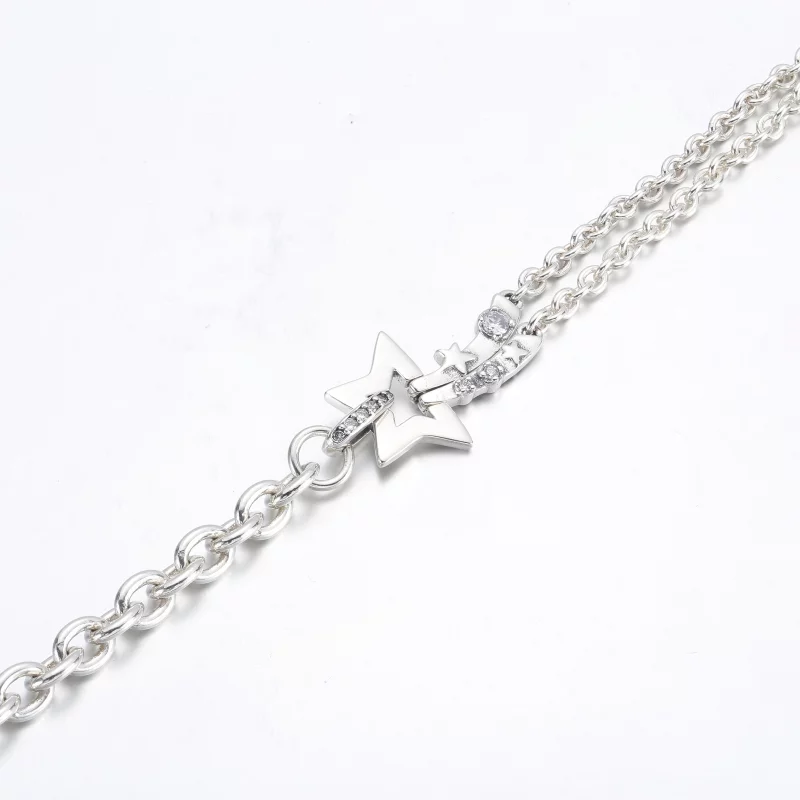 (image pour) Bracelet double chaîne PANDORA Shooting Star - 592409C01 - Afficher 6