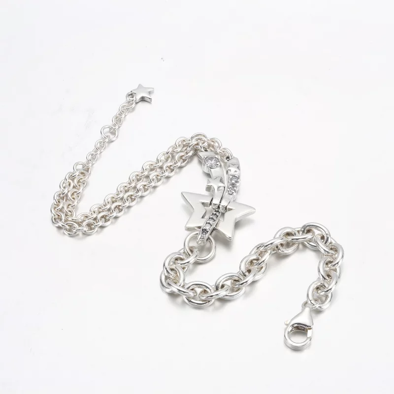 (image pour) Bracelet double chaîne PANDORA Shooting Star - 592409C01 - Afficher 12