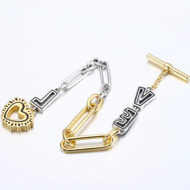 (image pour) Bracelet Love Links Keith Haring x Pandora bicolore - 562223C01 - Afficher 9