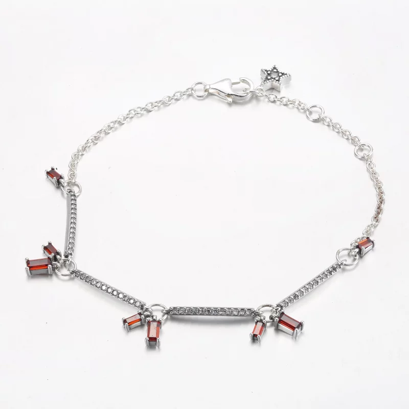 (image pour) Bracelet PANDORA Firecracker Pavé Bars - 592537C01 - Afficher 2