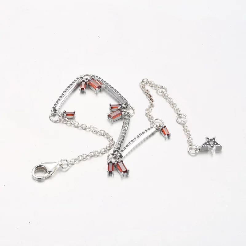(image pour) Bracelet PANDORA Firecracker Pavé Bars - 592537C01 - Afficher 5