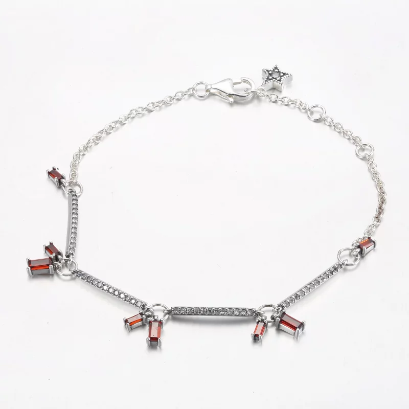 (image pour) Bracelet PANDORA Firecracker Pavé Bars - 592537C01 - Afficher 6