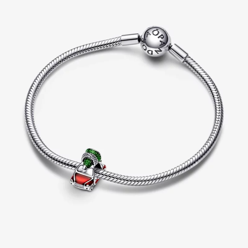 (image pour) Charm de voiture festive PANDORA et sapin de Noël - 792358C01 - Afficher 4