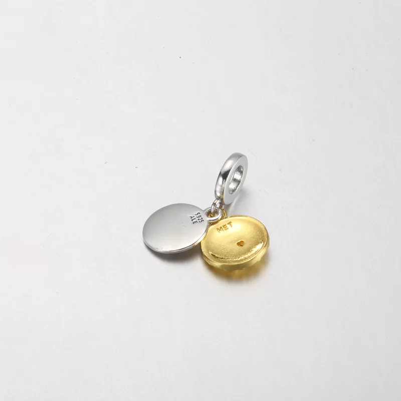 (image pour) Charm Pandora à double pendentif Daisy bicolore - 762341C01 - Afficher 7