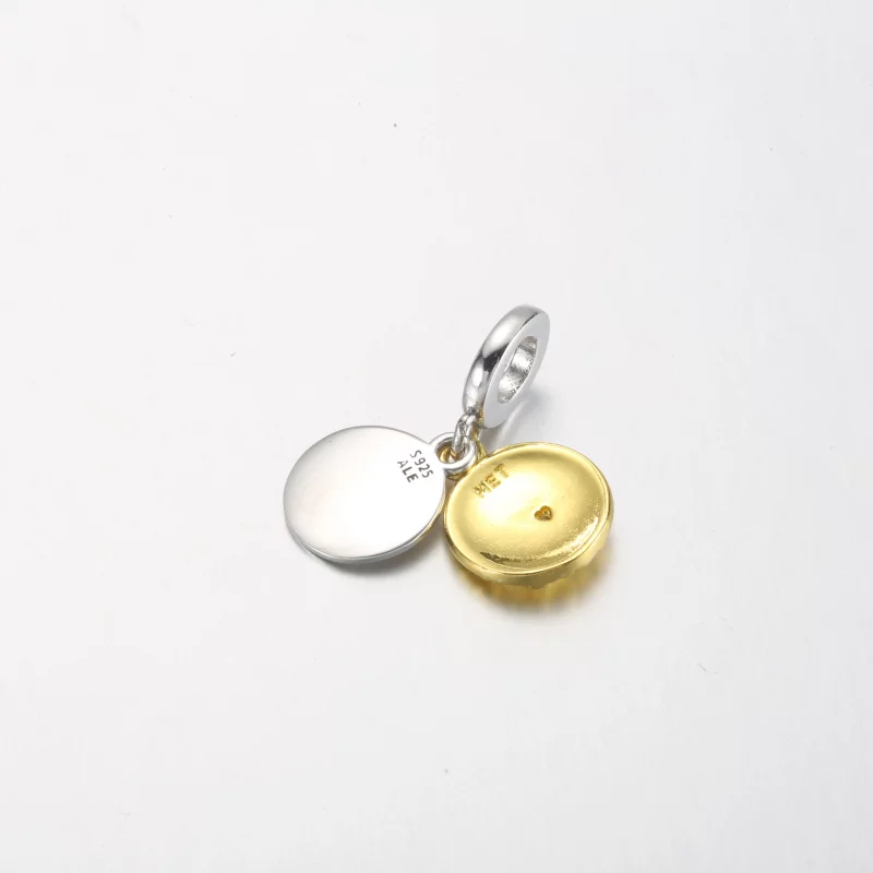 (image pour) Charm Pandora à double pendentif Daisy bicolore - 762341C01 - Afficher 11