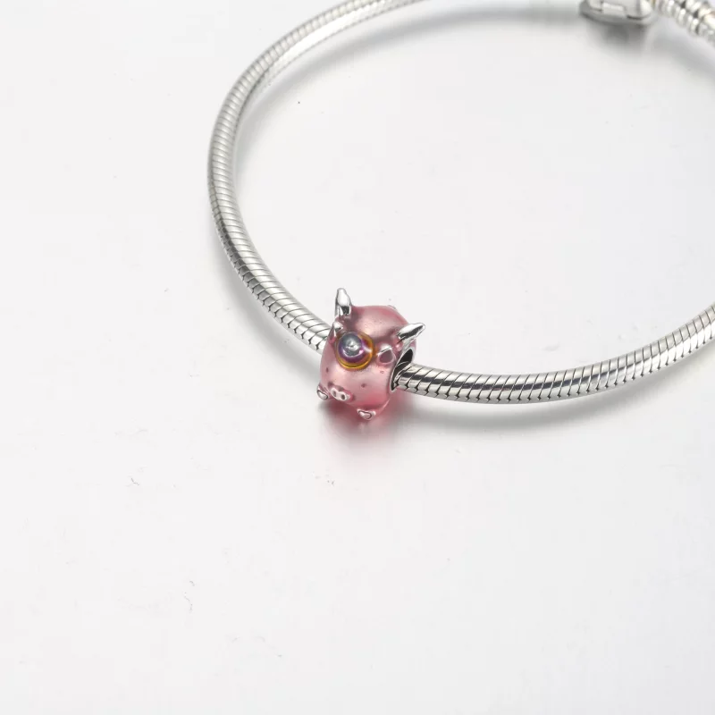 (image pour) Charm PANDORA en forme de licorne volante et cochon - 792573C01 - Afficher 8