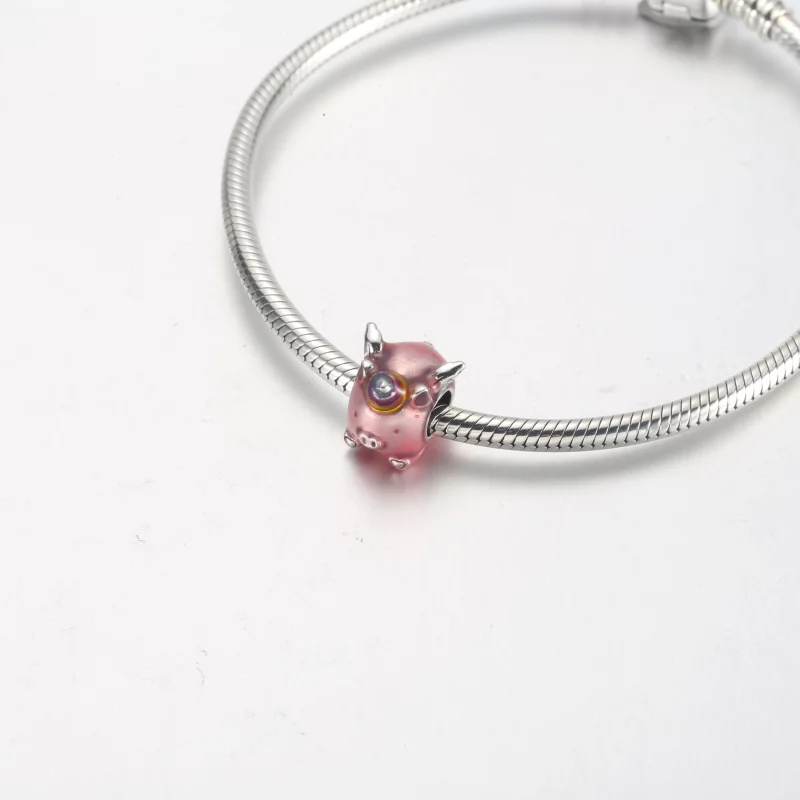 (image pour) Charm PANDORA en forme de licorne volante et cochon - 792573C01 - Afficher 12