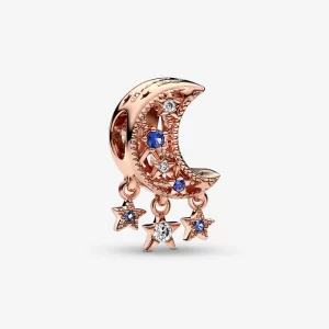 (image pour) Charm PANDORA Étoile et Croissant de Lune - 789643C01