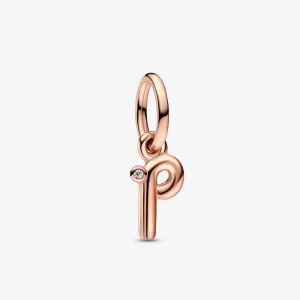 (image pour) Charm Pendant Lettre P Script Alphabet PANDORA - 782461C01