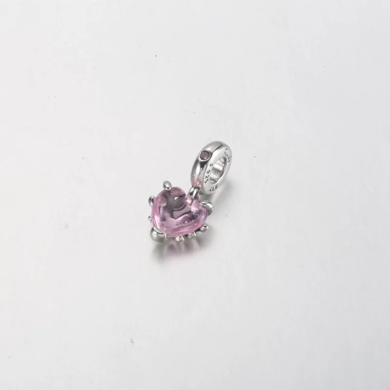 (image pour) Charm pendant PANDORA Arbre généalogique rose et cœur - 792654C01 - Afficher 3