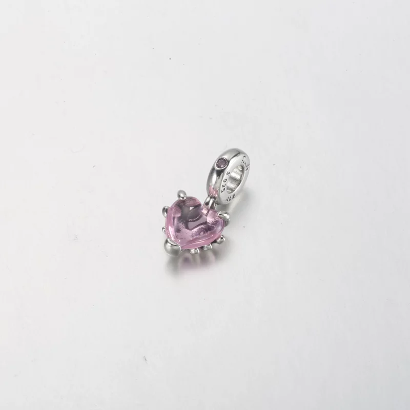 (image pour) Charm pendant PANDORA Arbre généalogique rose et cœur - 792654C01 - Afficher 7