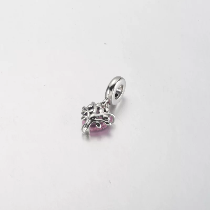 (image pour) Charm pendant PANDORA Arbre généalogique rose et cœur - 792654C01 - Afficher 8
