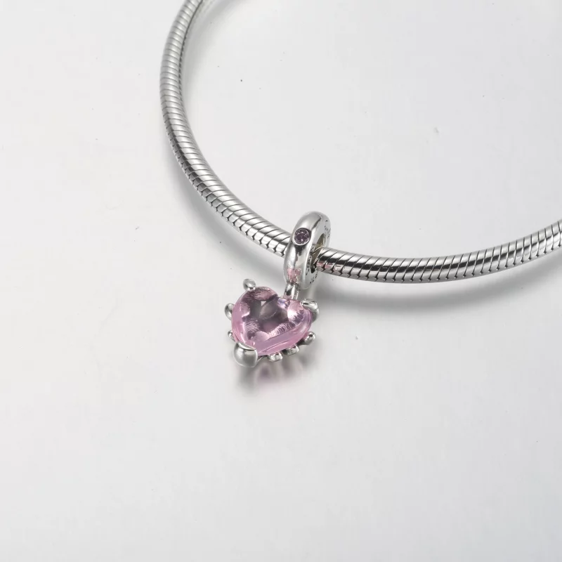 (image pour) Charm pendant PANDORA Arbre généalogique rose et cœur - 792654C01 - Afficher 9
