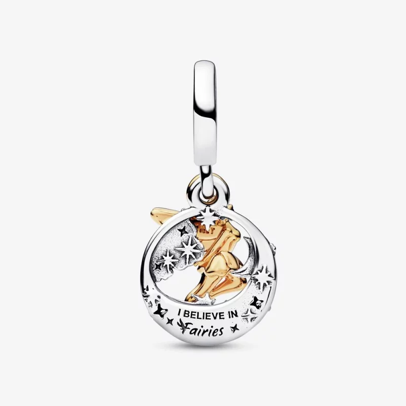 (image pour) Charm pendant PANDORA Disney Fée Clochette Céleste Nuit - 762517C01 - Afficher 3