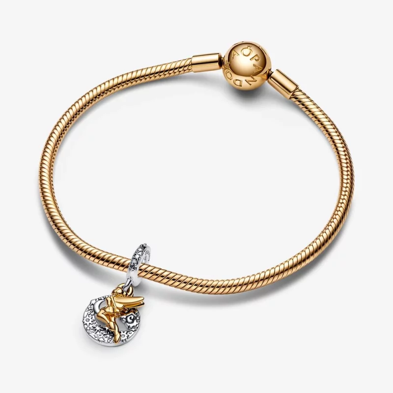 (image pour) Charm pendant PANDORA Disney Fée Clochette Céleste Nuit - 762517C01 - Afficher 4