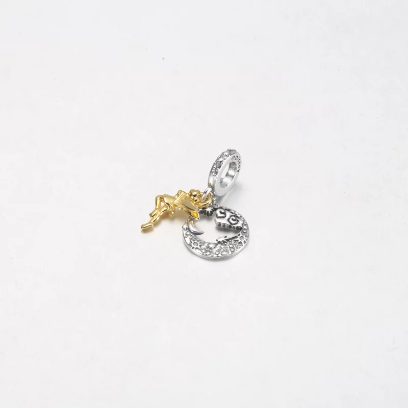 (image pour) Charm pendant PANDORA Disney Fée Clochette Céleste Nuit - 762517C01 - Afficher 5