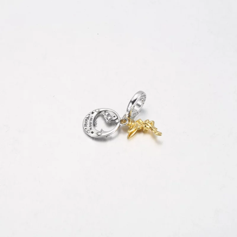 (image pour) Charm pendant PANDORA Disney Fée Clochette Céleste Nuit - 762517C01 - Afficher 6