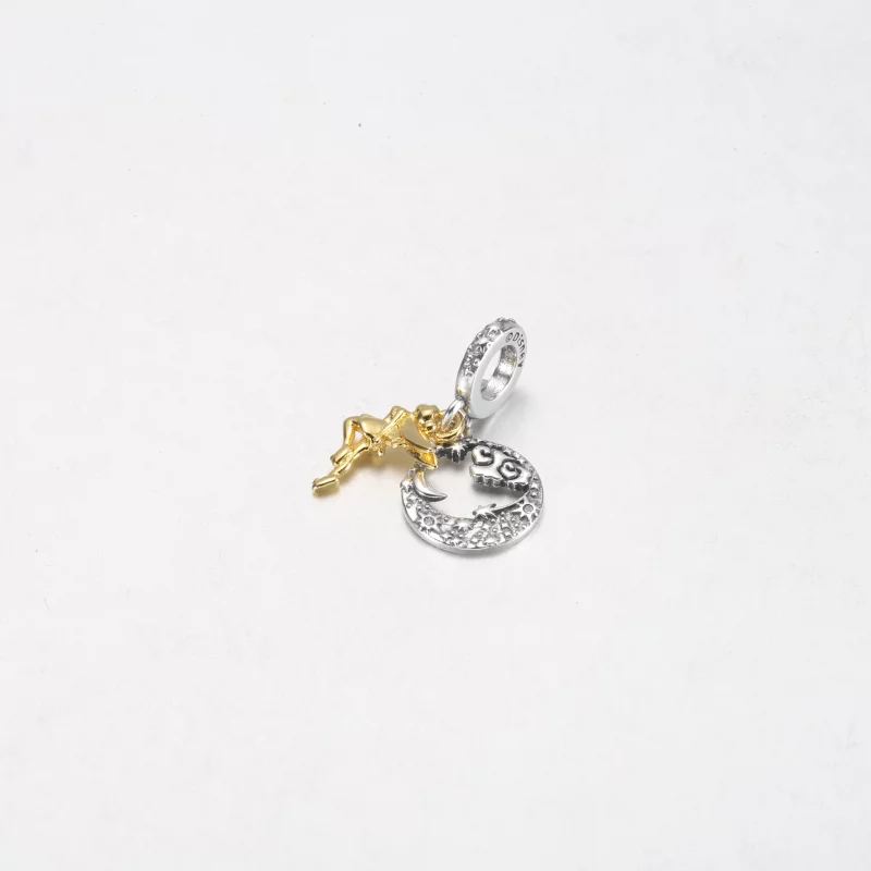 (image pour) Charm pendant PANDORA Disney Fée Clochette Céleste Nuit - 762517C01 - Afficher 8