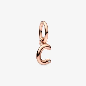 (image pour) Charm Pendentif Lettre C Script de l'Alphabet PANDORA - 782472C01