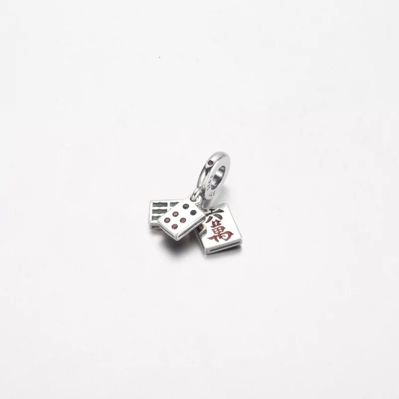 (image pour) Charmante breloque PANDORA Mahjong Triple Dangle - 792523C01 - Afficher 5