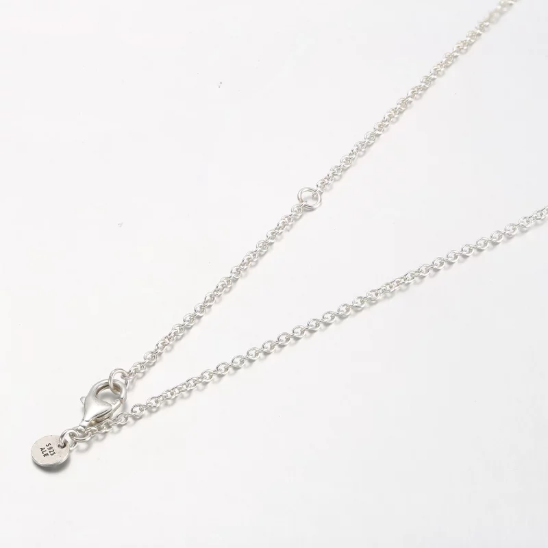 (image pour) Collier PANDORA à plume flottante courbée bicolore - 382575C01-45 - Afficher 8