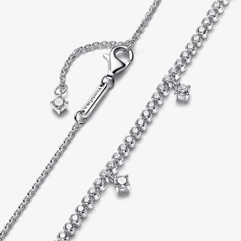 (image pour) Collier PANDORA Sparkling Drop - Référence 392405C01 - Afficher 4