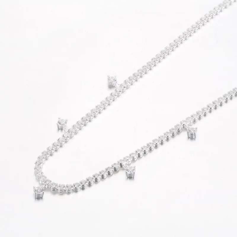 (image pour) Collier PANDORA Sparkling Drop - Référence 392405C01 - Afficher 5