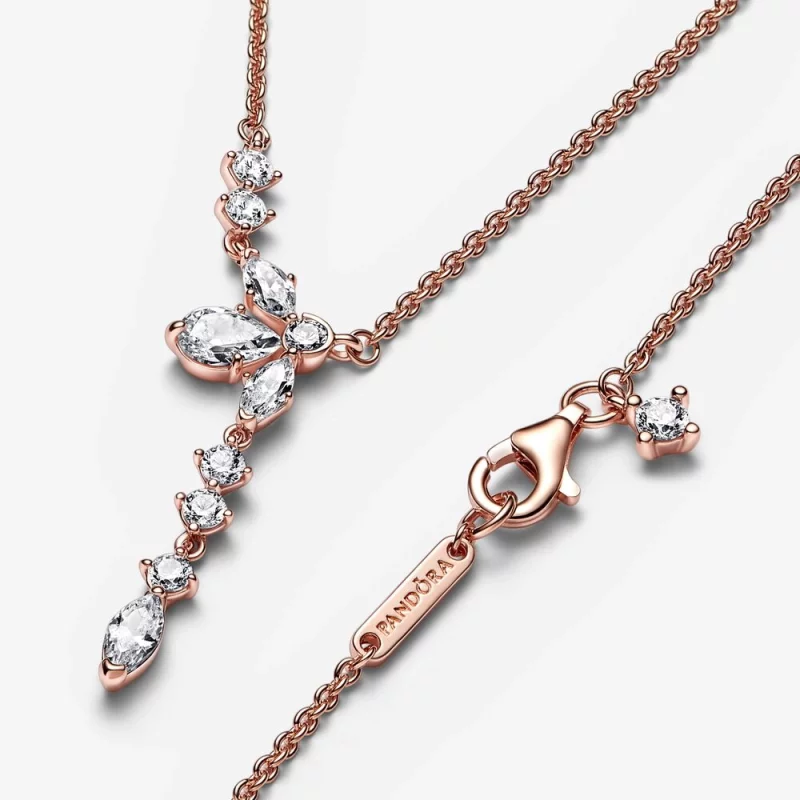 (image pour) Collier PANDORA Sparkling Herbarium Cluster Drop - 382386C01 - Afficher 4