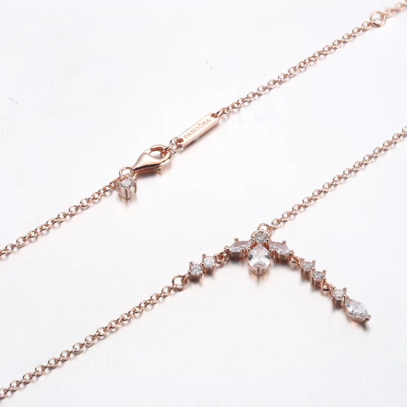 (image pour) Collier PANDORA Sparkling Herbarium Cluster Drop - 382386C01 - Afficher 8