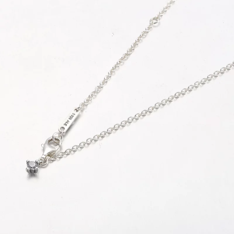 (image pour) Collier pendentif PANDORA en forme de cœur étincelant avec halo - 392542C01 - Afficher 7