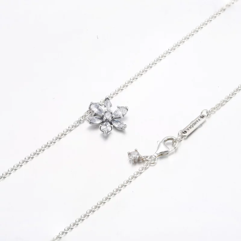 (image pour) Collier pendentif PANDORA Sparkling Herbarium Cluster - 392387C01 - Afficher 12