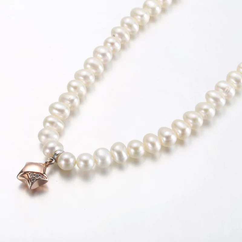 (image pour) Collier étoile chanceuse PANDORA en or rose - 382489C01-45 - Afficher 6