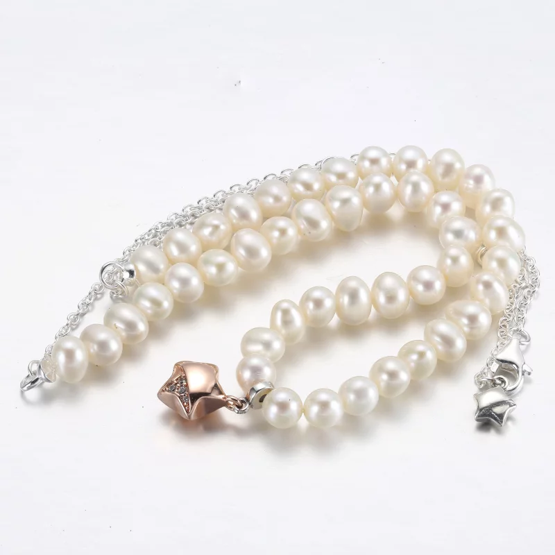 (image pour) Collier étoile chanceuse PANDORA en or rose - 382489C01-45 - Afficher 10