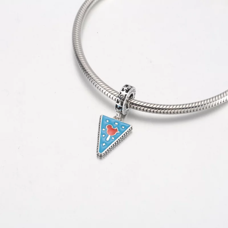 (image pour) Disney Parks Pandora 2023 Mickey Mouse Pennant Ice Cream Bar Dangle Charm NIB - - Afficher 4