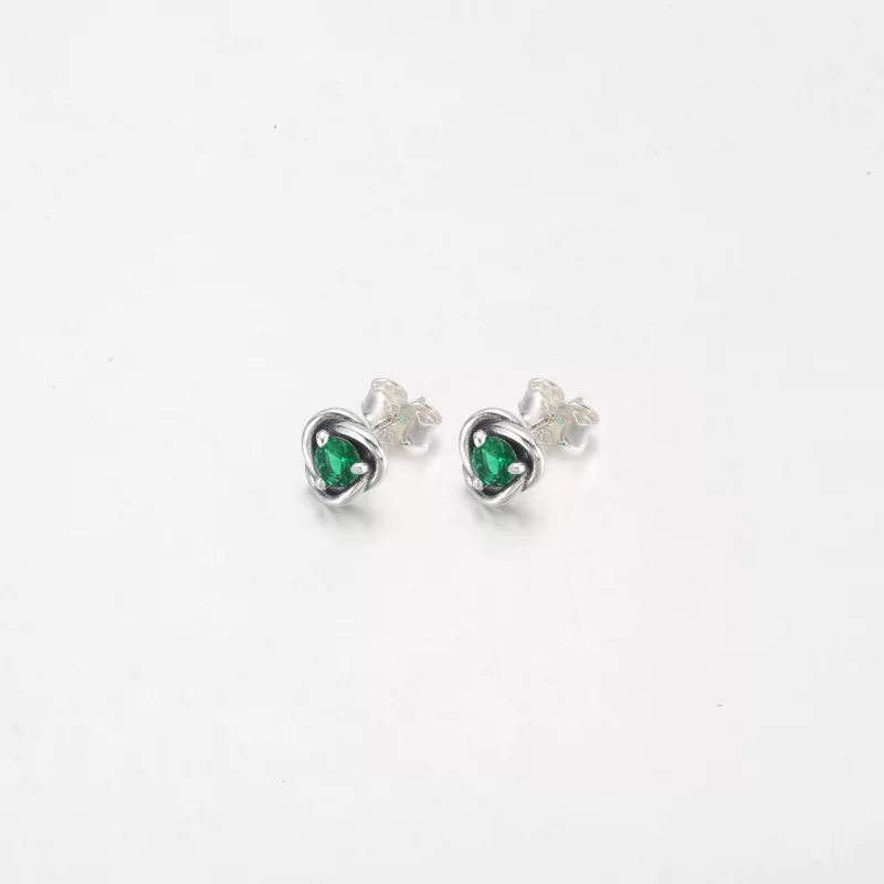 (image pour) PANDORA Boucles d'oreilles clous cercle éternité en aqua bleu de mer - 292334C09 - Afficher 5