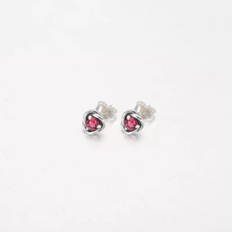 (image pour) PANDORA Boucles d'oreilles clous cercle éternité en aqua bleu de mer - 292334C09 - Afficher 7
