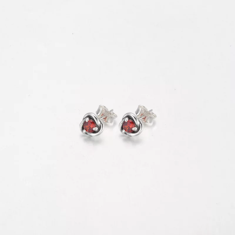 (image pour) PANDORA Boucles d'oreilles clous Eternity Circle blanches de juin - 292335C03 - Afficher 5
